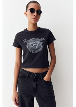 H & M - T-shirt z nadrukiem - Szary ze sklepu H&M w kategorii Bluzki damskie - zdjęcie 170717078