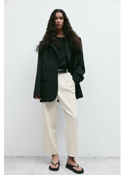 H & M - Szerokie spodnie z kantami - Beżowy ze sklepu H&M w kategorii Spodnie damskie - zdjęcie 170717108