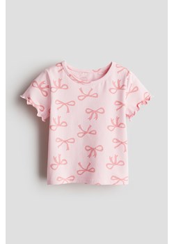H & M - T-shirt z nadrukiem - Różowy ze sklepu H&M w kategorii Bluzki dziewczęce - zdjęcie 170717248