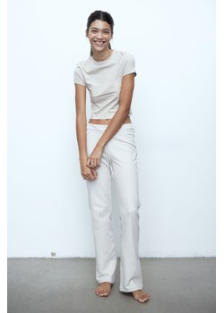 H & M - Krótki T-shirt 2-pak - Beżowy ze sklepu H&M w kategorii Bluzki damskie - zdjęcie 170717265