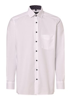 Andrew James Koszula męska - non-iron Mężczyźni Regular Fit Bawełna biały jednolity ze sklepu vangraaf w kategorii Koszule męskie - zdjęcie 170719686
