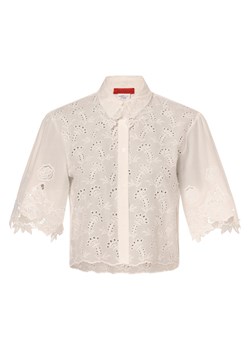 MAX&Co. Bluzka damska - Alias Kobiety Bawełna biały jednolity ze sklepu vangraaf w kategorii Koszule damskie - zdjęcie 170719705
