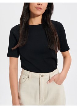 Sinsay - Koszulka w prążki - czarny ze sklepu Sinsay w kategorii Bluzki damskie - zdjęcie 170721936