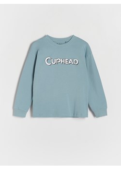 Reserved - Koszulka longsleeve Cuphead - niebieski ze sklepu Reserved w kategorii T-shirty chłopięce - zdjęcie 170724807