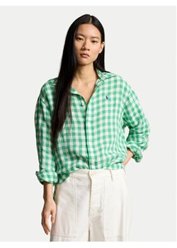 Polo Ralph Lauren Koszula 211935130003 Zielony Relaxed Fit ze sklepu MODIVO w kategorii Koszule damskie - zdjęcie 170726077