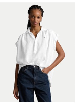 Polo Ralph Lauren Koszula 211935131001 Biały Relaxed Fit ze sklepu MODIVO w kategorii Koszule damskie - zdjęcie 170726129