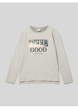 Bluzka z długim rękawem z nadrukowanym motywem ze sklepu Peek&Cloppenburg  w kategorii T-shirty chłopięce - zdjęcie 170726675