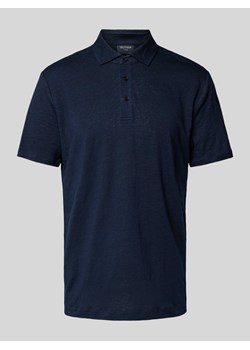 Koszulka polo o kroju regular fit z mieszanki lnu i elastanu ze sklepu Peek&Cloppenburg  w kategorii T-shirty męskie - zdjęcie 170726819