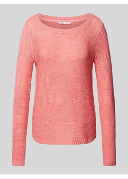 Sweter z dzianiny z okrągłym dekoltem model ‘GEENA’ ze sklepu Peek&Cloppenburg  w kategorii Swetry damskie - zdjęcie 170726978