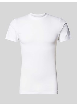 T-shirt z prążkowanym,okrągłym dekoltem model ‘NOBLESSE’ ze sklepu Peek&Cloppenburg  w kategorii T-shirty męskie - zdjęcie 170727015