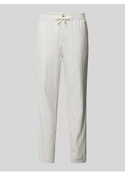 Spodnie o kroju straight fit w jednolitym kolorze model ‘WARREN’ ze sklepu Peek&Cloppenburg  w kategorii Spodnie męskie - zdjęcie 170727059