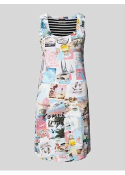Sukienka mini ze wzorem na całej powierzchni i okrągłym dekoltem ze sklepu Peek&Cloppenburg  w kategorii Sukienki - zdjęcie 170727287