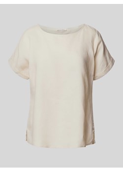 Bluzka z lnu z okrągłym dekoltem ze sklepu Peek&Cloppenburg  w kategorii Bluzki damskie - zdjęcie 170727479