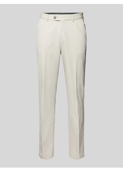 Spodnie o kroju slim fit w kant model ‘Porter’ ze sklepu Peek&Cloppenburg  w kategorii Spodnie męskie - zdjęcie 170727577