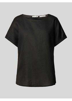 Bluzka z lnu z okrągłym dekoltem ze sklepu Peek&Cloppenburg  w kategorii Bluzki damskie - zdjęcie 170727595