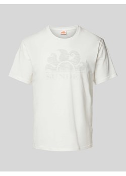 T-shirt z nadrukiem z logo ze sklepu Peek&Cloppenburg  w kategorii T-shirty męskie - zdjęcie 170727625