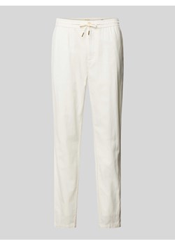 Spodnie o kroju straight fit w jednolitym kolorze model ‘WARREN’ ze sklepu Peek&Cloppenburg  w kategorii Spodnie męskie - zdjęcie 170727647