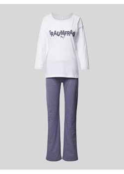 Piżama z wyhaftowanym napisem model ‘Traumfrau’ ze sklepu Peek&Cloppenburg  w kategorii Piżamy damskie - zdjęcie 170727686