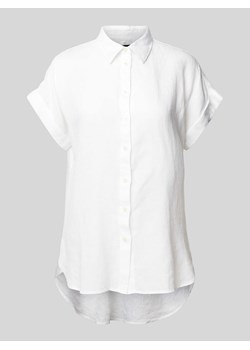 Bluzka koszulowa z lnu model ‘BROONO’ ze sklepu Peek&Cloppenburg  w kategorii Koszule damskie - zdjęcie 170727789