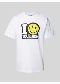 T-shirt z okrągłym dekoltem model ‘SMILEY YOUR MOM’ ze sklepu Peek&Cloppenburg  w kategorii T-shirty męskie - zdjęcie 170727826