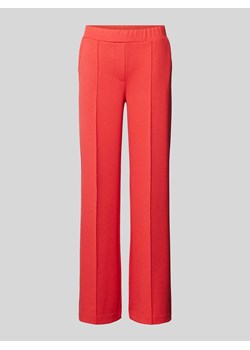 Spodnie materiałowe o kroju regular fit z przyszytym kantem ze sklepu Peek&Cloppenburg  w kategorii Spodnie damskie - zdjęcie 170728135