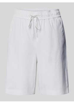 Szorty z mieszanki lnu z elastycznym pasem ze sklepu Peek&Cloppenburg  w kategorii Spodnie damskie - zdjęcie 170728677
