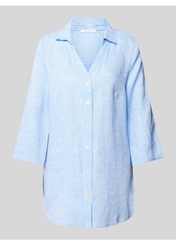 Bluzka z lnu z rękawem o dł. 3/4 ze sklepu Peek&Cloppenburg  w kategorii Koszule damskie - zdjęcie 170728679