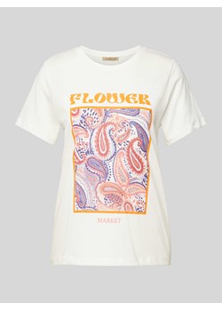 T-shirt z nadrukowanym motywem ze sklepu Peek&Cloppenburg  w kategorii Bluzki damskie - zdjęcie 170728857