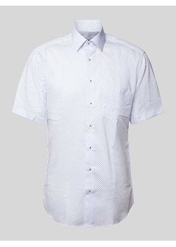 Koszula biznesowa o kroju modern fit ze wzorem na całej powierzchni ze sklepu Peek&Cloppenburg  w kategorii Koszule męskie - zdjęcie 170728927