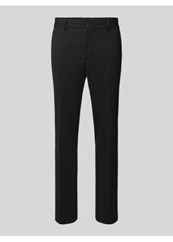 Spodnie materiałowe o kroju slim fit w kant model ‘DELON’ ze sklepu Peek&Cloppenburg  w kategorii Spodnie męskie - zdjęcie 170729077