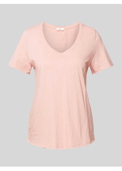T-shirt z dekoltem w serek ze sklepu Peek&Cloppenburg  w kategorii Bluzki damskie - zdjęcie 170729096