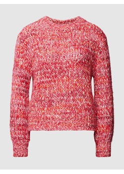 Sweter z dzianiny z okrągłym dekoltem ze sklepu Peek&Cloppenburg  w kategorii Swetry damskie - zdjęcie 170729176
