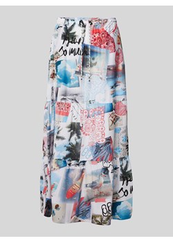 Długa spódnica ze wzorem na całej powierzchni z mieszanki bawełny i wiskozy ze sklepu Peek&Cloppenburg  w kategorii Spódnice - zdjęcie 170729179