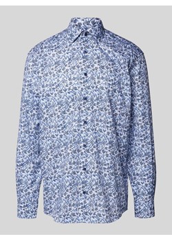 Koszula biznesowa o kroju comfort fit ze wzorem na całej powierzchni ze sklepu Peek&Cloppenburg  w kategorii Koszule męskie - zdjęcie 170729427
