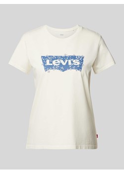 T-shirt z nadrukiem z logo ze sklepu Peek&Cloppenburg  w kategorii Bluzki damskie - zdjęcie 170729628