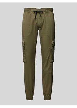 Spodnie cargo o kroju skinny fit z elastycznym pasem ze sklepu Peek&Cloppenburg  w kategorii Spodnie męskie - zdjęcie 170729668