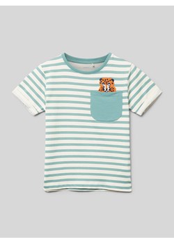 T-shirt z wyhaftowanym motywem ze sklepu Peek&Cloppenburg  w kategorii T-shirty chłopięce - zdjęcie 170729715