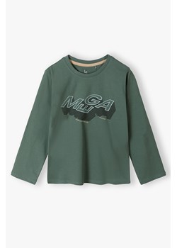 Bluzka chłopięca bawełniana zielona- MEGA ze sklepu 5.10.15 w kategorii T-shirty chłopięce - zdjęcie 170730089