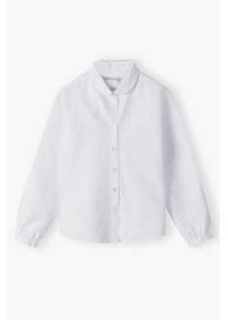 Biała elegancka koszula dla dziewczynki - długi rękaw ze sklepu 5.10.15 w kategorii Koszule dziewczęce - zdjęcie 170730107