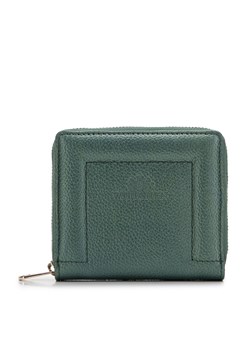 Damski portfel skórzany z ozdobnym brzegiem mały zielony ze sklepu WITTCHEN w kategorii Portfele damskie - zdjęcie 170731576