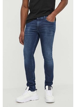 Karl Lagerfeld jeansy męskie kolor niebieski ze sklepu ANSWEAR.com w kategorii Jeansy męskie - zdjęcie 170733919