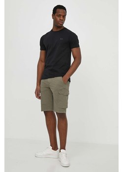Gant t-shirt bawełniany męski kolor czarny gładki ze sklepu ANSWEAR.com w kategorii T-shirty męskie - zdjęcie 170734266