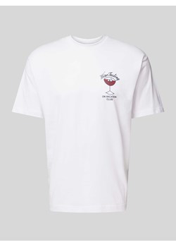 T-shirt z okrągłym dekoltem model ‘Team Red Wine' ze sklepu Peek&Cloppenburg  w kategorii T-shirty męskie - zdjęcie 170737149
