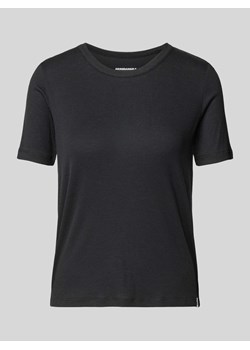 T-shirt z prążkowaniem model ‘GENEVRAA’ ze sklepu Peek&Cloppenburg  w kategorii Bluzki damskie - zdjęcie 170737237