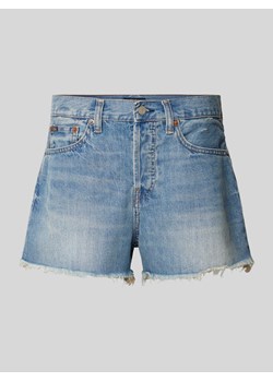 Jeansowe,wystrzępione szorty ze sklepu Peek&Cloppenburg  w kategorii Szorty - zdjęcie 170737277