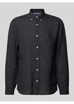 Koszula casualowa o kroju regular fit z lnu model ‘PIGMENT’ ze sklepu Peek&Cloppenburg  w kategorii Koszule męskie - zdjęcie 170737328