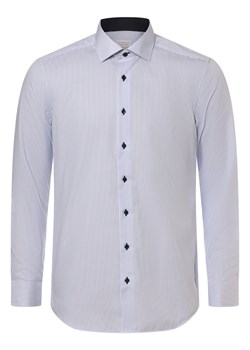 Eterna Slim Fit Koszula męska Mężczyźni Slim Fit Bawełna jasnoniebieski w paski ze sklepu vangraaf w kategorii Koszule męskie - zdjęcie 170738129