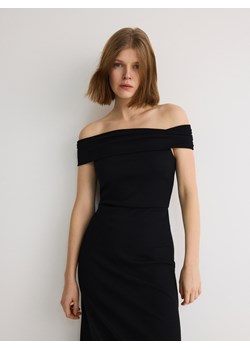Reserved - Dzianinowa sukienka z modalem - czarny ze sklepu Reserved w kategorii Sukienki - zdjęcie 170738859