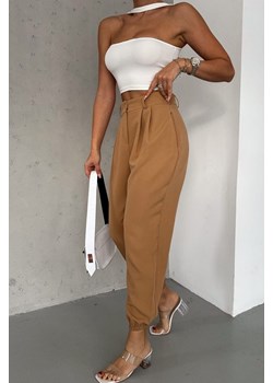 Spodnie RENIETA CAMEL ze sklepu Ivet Shop w kategorii Spodnie damskie - zdjęcie 170739825