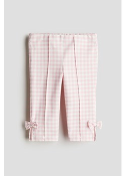 H & M - Dżersejowe legginsy capri - Różowy ze sklepu H&M w kategorii Spodnie dziewczęce - zdjęcie 170740086